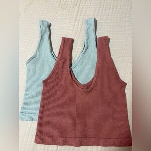 For Elyse Stylish Ribbed Bramis Cropped Top bundle - Sz OS fits most